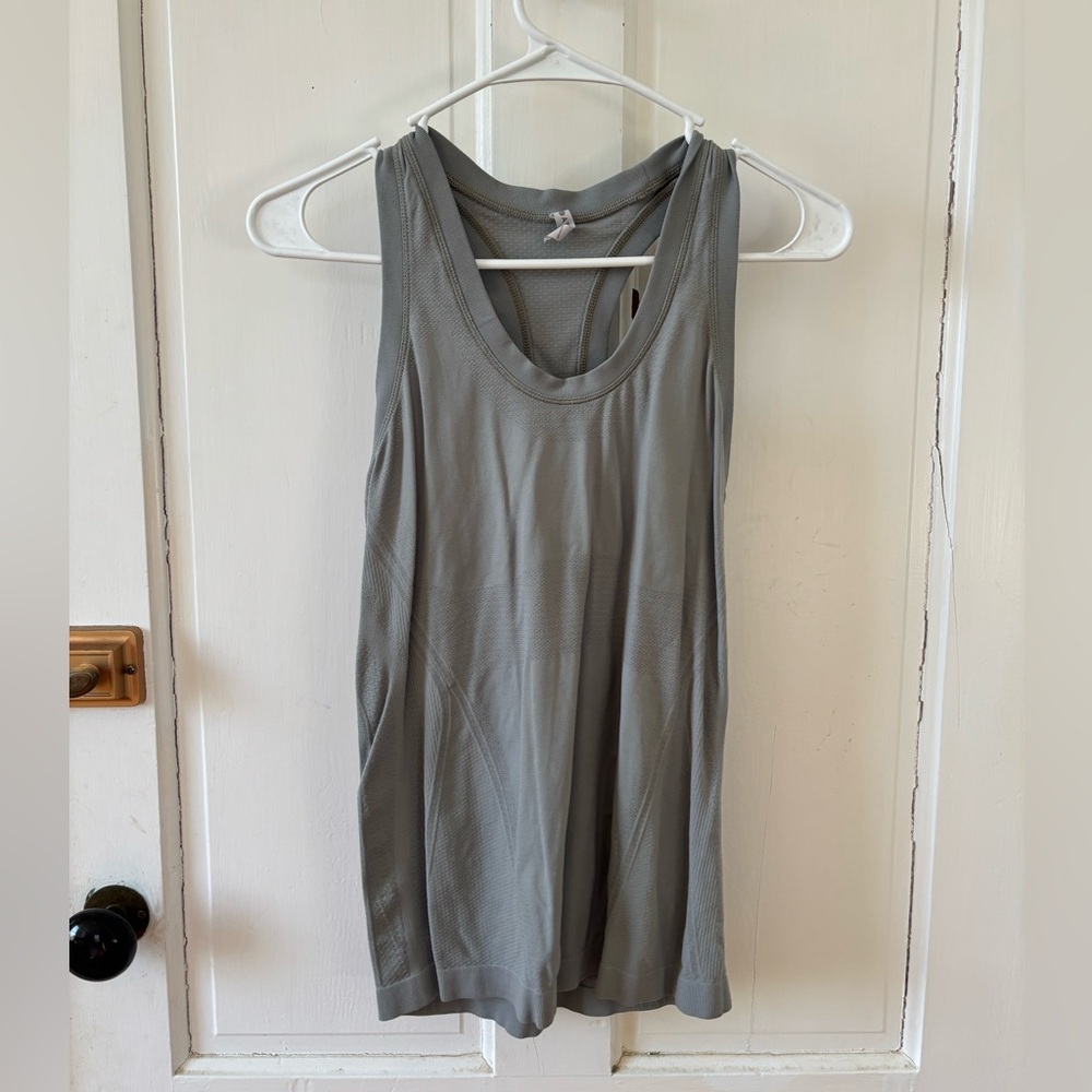 Athleta Racerback Exercise Tank in Sage Green
